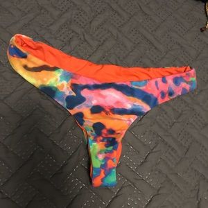 Liquid Ambition reversible bikini tie dye bottoms